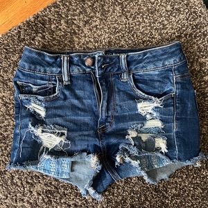 American eagle super stretch ripped jean shorts🔥